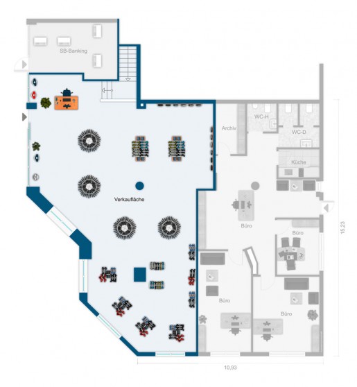 Adenauer 32 - 128 m² Verkaufsflaeche