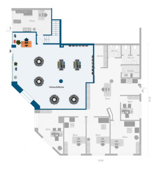 Adenauer 32 - 93 m² Ladenlokal